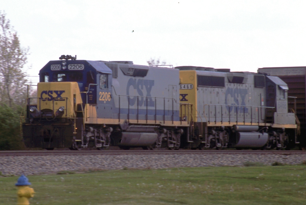 CSX NB local waiting in the siding